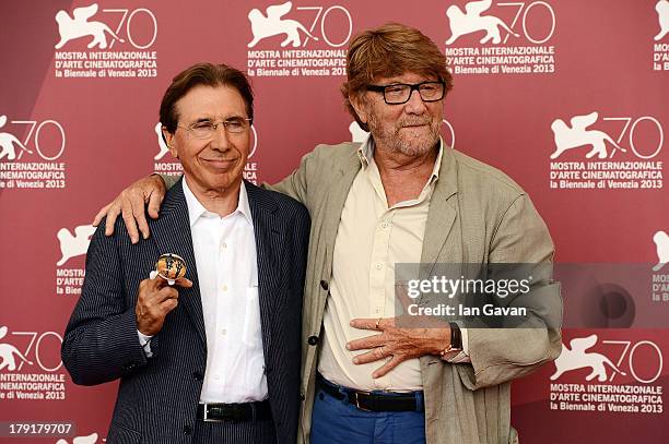 Executive producer Bruno Benetti and Director Gianni Bozzacchi wearing the Jaeger-LeCoultre Duometre a Quantieme Lunaire 40.5 watch attend the 'Non...