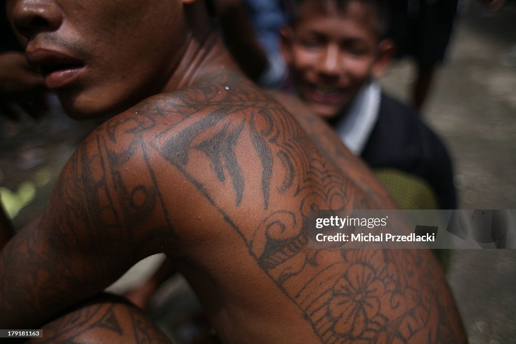 In the slums of Yangon, Myanmar