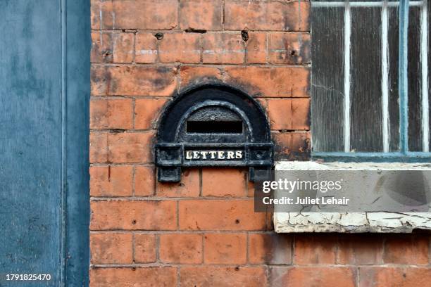 19th century letterbox. - west midlands stock pictures, royalty-free photos & images