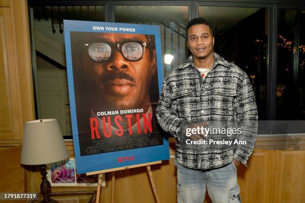 Cory Hardrict attends Netflix's "Rustin" LA Tastemaker at San Vicente Bungalows on November 18, 2023 in West Hollywood, California.