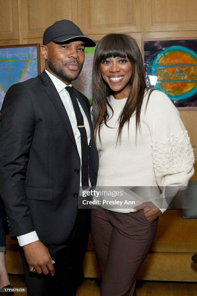 Johnny Ramey and Yvonne Orji attend Netflix's