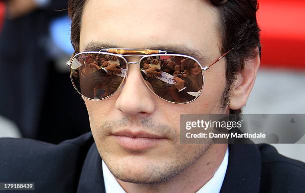 James Franco attends the 'Palo Alto' Premiere during the 70th Venice International Film Festival at the Sala Grande on September 1, 2013 in Venice,...