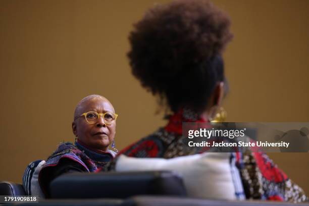 Jackson, MS Iconic novelist, short story writer, poet, and social activist Alice Walker shares her thoughts with Jackson State professor Ebony...