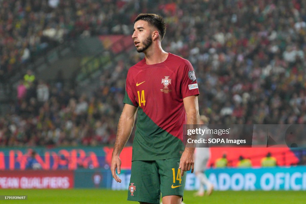 Hope Inacio Goncalo Inacio from Portugal in action during UEFA European... News ...