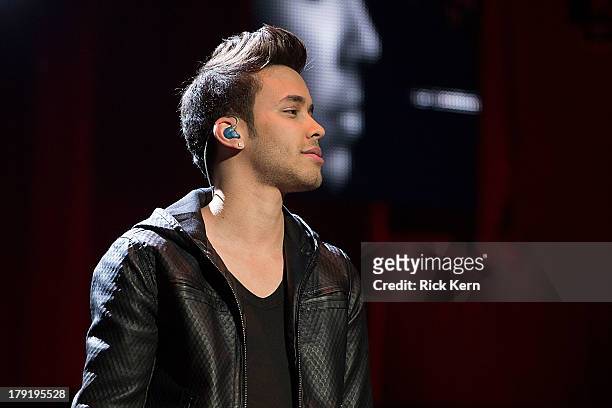 Prince Royce performs at the Festival People en Español Presented by Target at The Alamodome on August 31, 2013 in San Antonio, Texas.