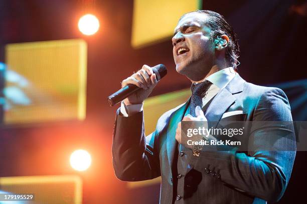 Alejandro Fernandez performs at the Festival People en Español Presented by Target at The Alamodome on August 31, 2013 in San Antonio, Texas.