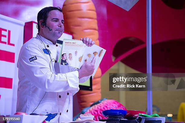 Chef George Duran hosts the Target grocery station at the Festival People en Español Presented by Target at the Henry B. Gonzalez Convention Center...