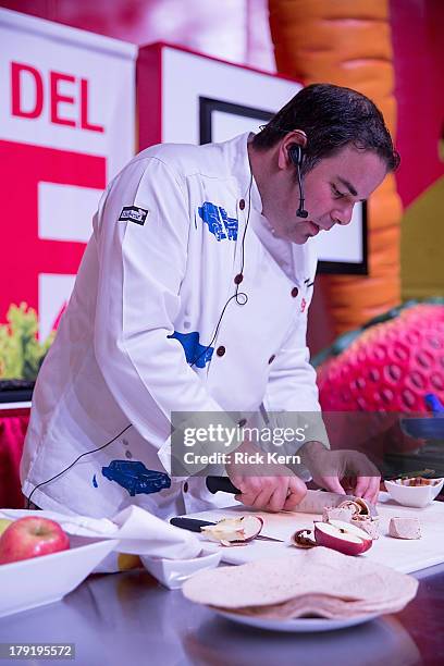 Chef George Duran hosts the Target grocery station at the Festival People en Español Presented by Target at the Henry B. Gonzalez Convention Center...