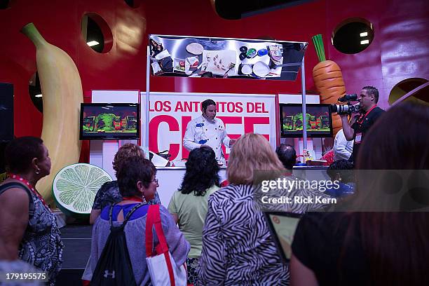 Chef George Duran hosts the Target grocery station at the Festival People en Español Presented by Target at the Henry B. Gonzalez Convention Center...