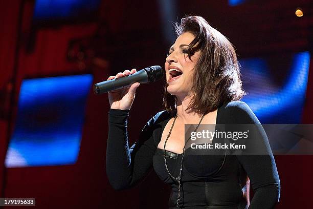 Gloria Estefan performs at the Festival People en Español Presented by Target at The Alamodome on August 31, 2013 in San Antonio, Texas.