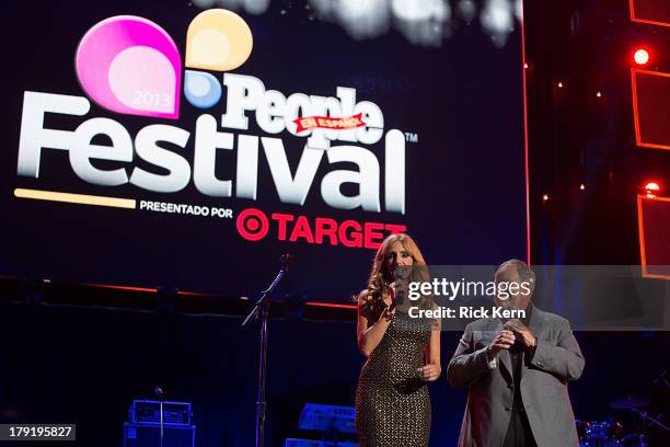 Lili Estefan hosts the Festival People en Español Presented by Target at The Alamodome on August 31, 2013 in San Antonio, Texas.