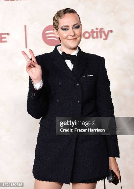 Jena Malone attends "The Hunger Games: The Ballad Of Songbirds & Snakes" Los Angeles Premiere at TCL Chinese Theatre on November 13, 2023 in...