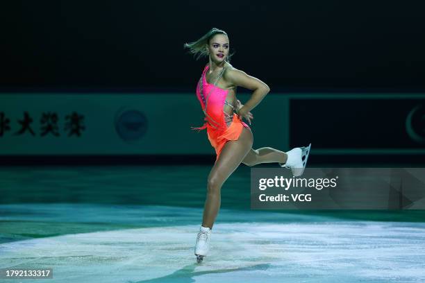 Loena Hendrickx of Belgium performs during the Exhibition gala on day three of the ISU Grand Prix of Figure Skating - Cup of China 2023 at Chongqing...