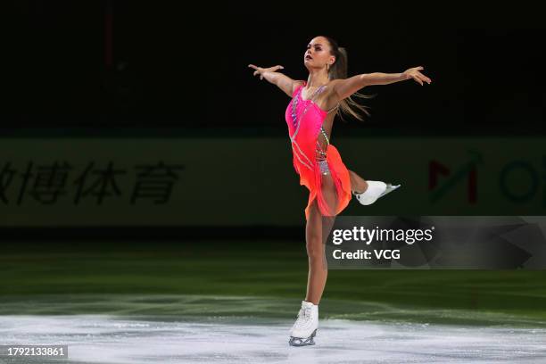 Loena Hendrickx of Belgium performs during the Exhibition gala on day three of the ISU Grand Prix of Figure Skating - Cup of China 2023 at Chongqing...