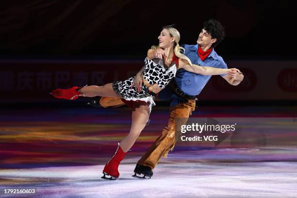 Piper Gilles and Paul Poirier of Canada perform during the Exhibition gala on day three of the ISU Grand Prix of Figure Skating - Cup of China 2023...