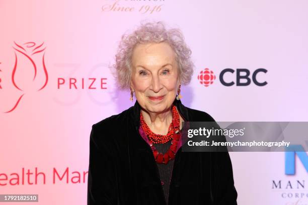 Margaret Atwood attends the 2023 Scotiabank Giller Prize ceremony at Four Seasons Hotel Toronto on November 13, 2023 in Toronto, Ontario.