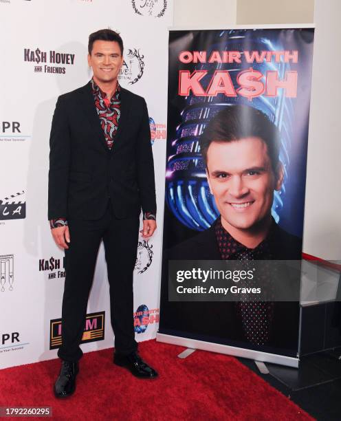 Kash Hovey attends Kash Hovey And Friends At Film Fest LA At LA Live 2023 at Regal LA Live on November 18, 2023 in Los Angeles, California.