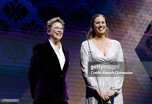Annette And Rudi Rada Annette Bening and Rada Owen present the Breakout Performer during ...