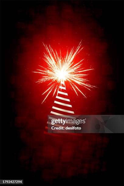 Red Triangle Firework 76 Sparkler Red Background High Res Illustrations - Getty Images