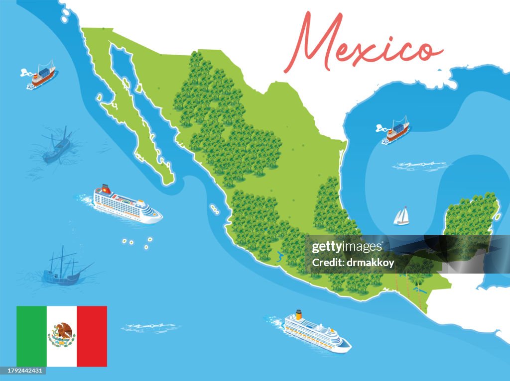Mexico Forest Map