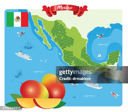 Mexico and Mango Map Mexico and Mango Map
