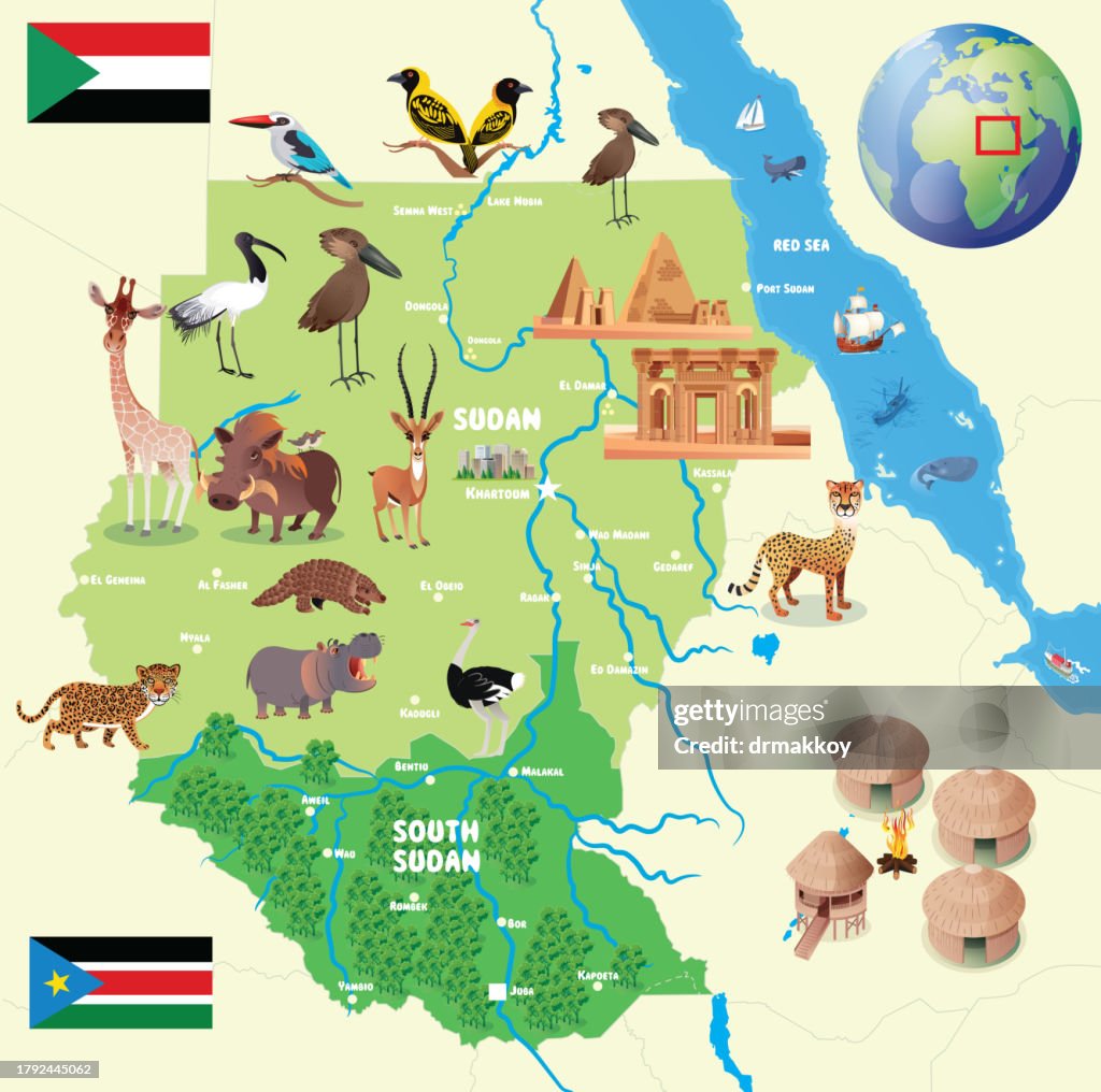 Sudan Animals Map