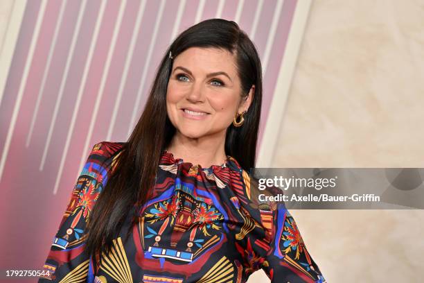 Tiffani Thiessen attends "The Hunger Games: The Ballad Of Songbirds & Snakes" Los Angeles Premiere at TCL Chinese Theatre on November 13, 2023 in...