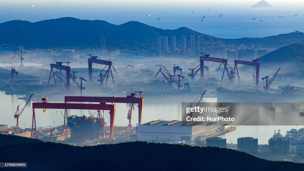 A Ship Building and Repair Base in Qingdao