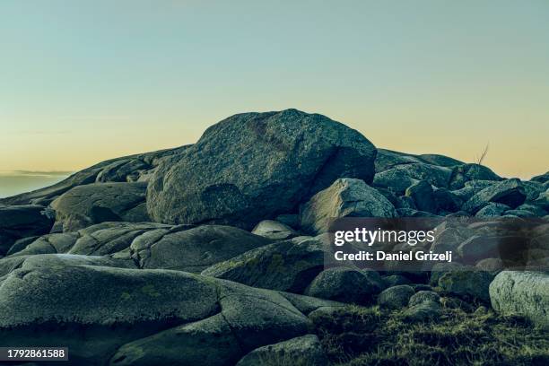 rocks in nature - västra götaland county stock pictures, royalty-free photos & images