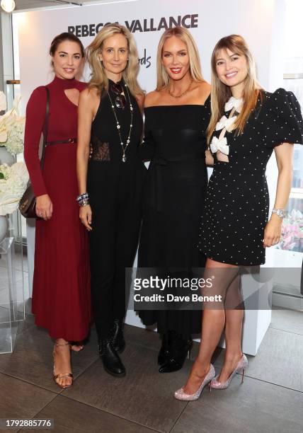 Amber Le Bon, Lady Victoria Hervey, Rebecca Vallance and Holly Candy aka Holly Valance attend a VIP breakfast celebrating the relaunch of Rebecca...