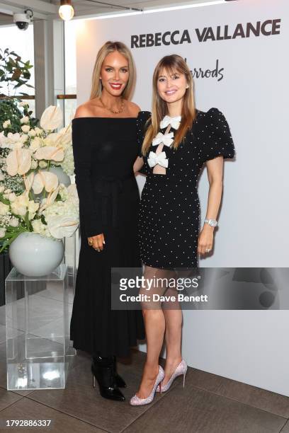 Rebecca Vallance and Holly Candy aka Holly Valance attend a VIP breakfast celebrating the relaunch of Rebecca Vallance at Harrods on November 14,...