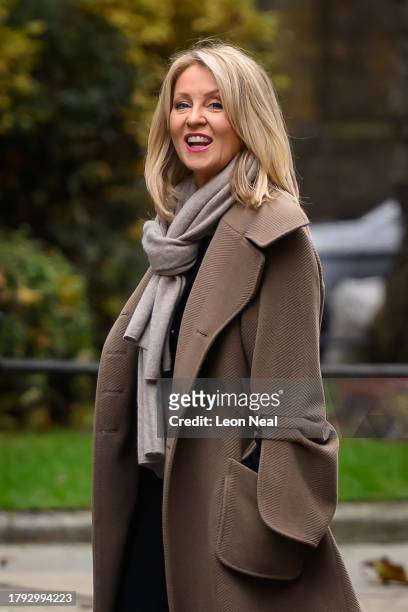 Minister without Portfolio, Esther McVey, arrives at Downing Street ahead of the Cabinet Meeting on November 14, 2023 in London, England. Rishi Sunak...