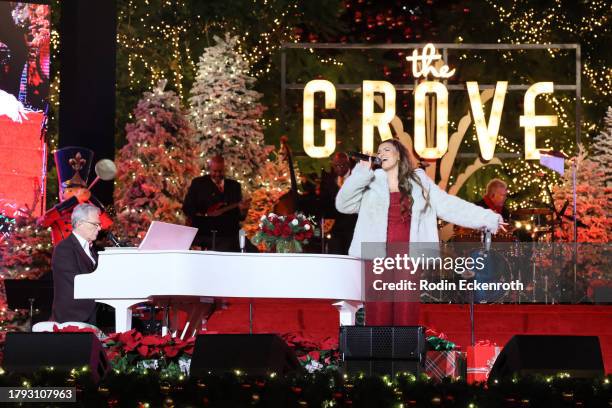 Tori Kelly performs onstage at the 22nd annual “Christmas at The Grove” Tree Lighting Celebration on November 13, 2023 in Los Angeles, California.