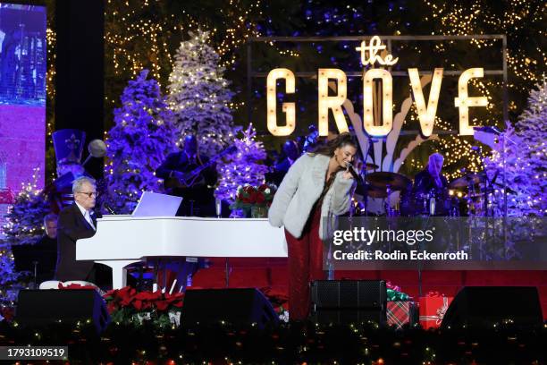 Tori Kelly performs onstage at the 22nd annual “Christmas at The Grove” Tree Lighting Celebration on November 13, 2023 in Los Angeles, California.