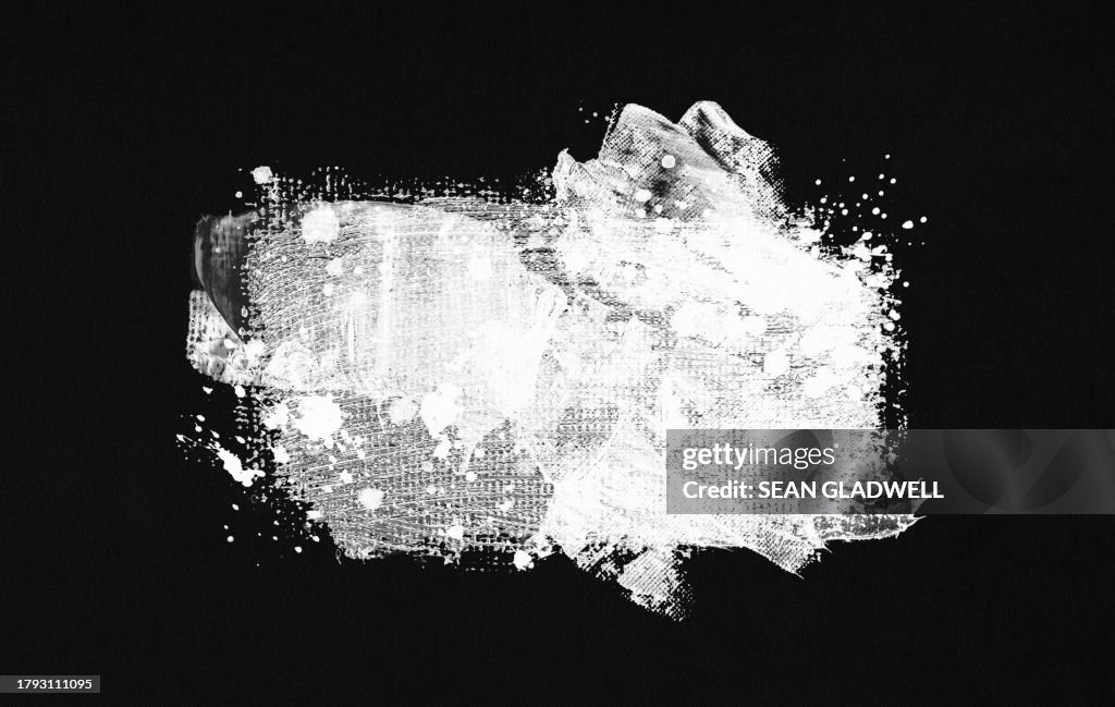Black and white paint splashes