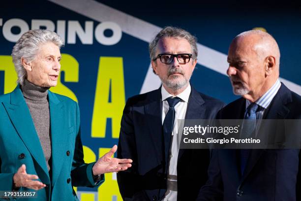 Fondazione Piemontese per la Ricerca sul Cancro Onlus President Allegra Agnelli, Councillor for Sport of the city of Turin Mr Domenico Carretta and...