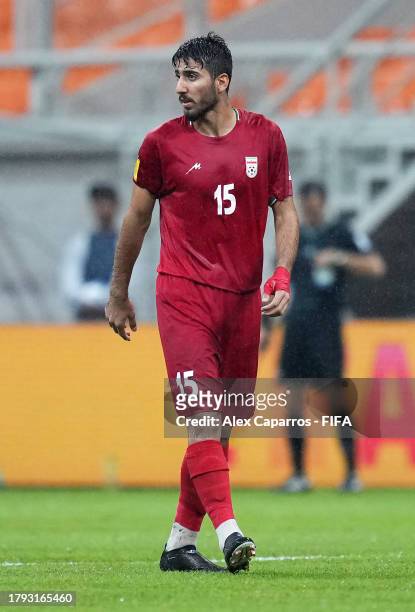 Mohammad Askari of IR Iran looks on during the FIFA U-17 World Cup Group C match between England and IR Iran at Jakarta International Stadium on...