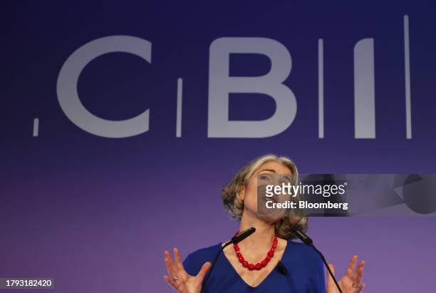 Rain Newton-Smith, director general of the Confederation of British Industry, speaks at the "CBI General Election Countdown: Raising The Voice Of...