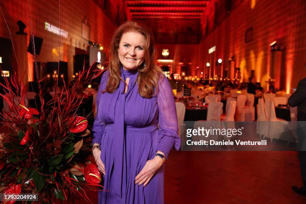 Sarah Ferguson attends the Red Cross Charity Event on November 09, 2023 in Rome, Italy.