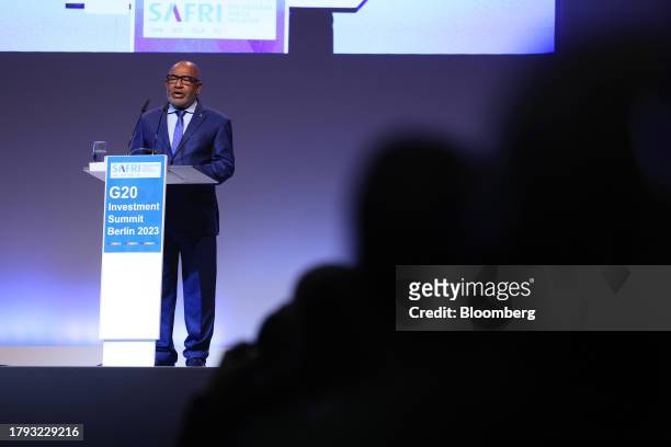 Azali Assoumani, Comoros' president, at the Group of 20 investment summit in Berlin, Germany, on Monday, Nov. 20, 2023. German Chancellor Olaf Scholz...