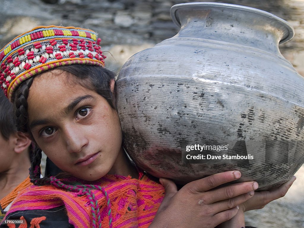 Kalasha girl, Chitral Valley, Pakistan