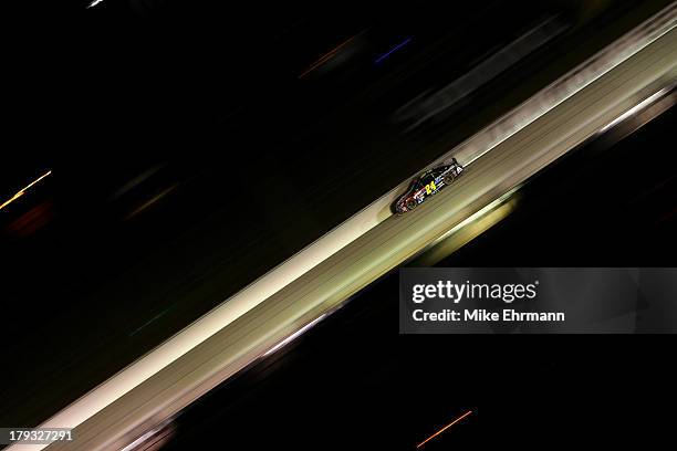 Jeff Gordon, driver of the Drive To End Hunger Chevrolet, races during the NASCAR Sprint Cup Series AdvoCare 500 at Atlanta Motor Speedway on...