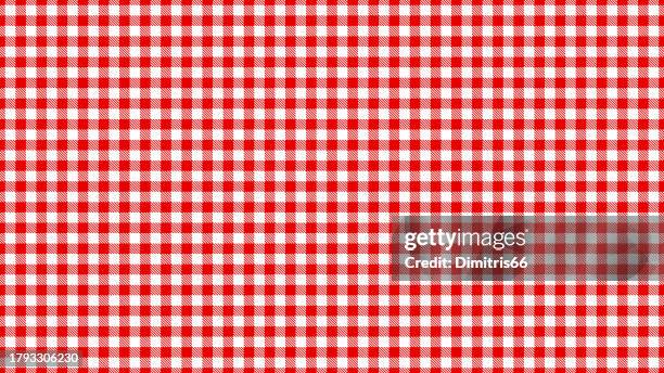 ilustrações de stock, clip art, desenhos animados e ícones de vector tablecloth seamless pattern - piquenique