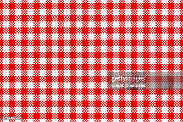 illustrazioni stock, clip art, cartoni animati e icone di tendenza di modello senza soluzione di continuità della tovaglia vettoriale - documento stampato