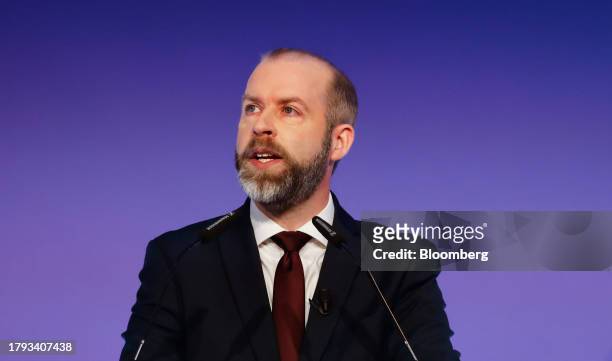Jonathan Reynolds, UK shadow business secretary, at the "CBI General Election Countdown: Raising The Voice Of Business" conference in London, UK, on...