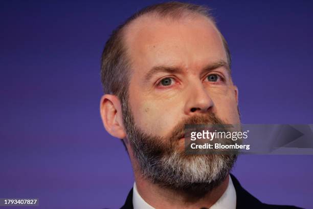 Jonathan Reynolds, UK shadow business secretary, at the "CBI General Election Countdown: Raising The Voice Of Business" conference in London, UK, on...