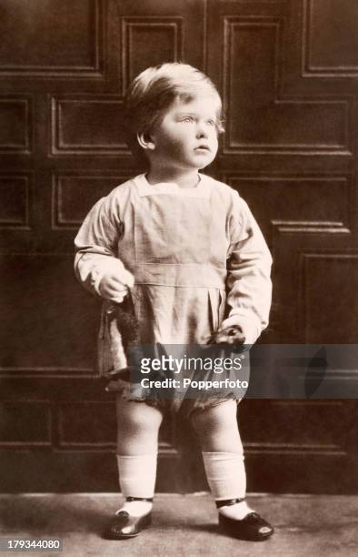 The Right Honourable George Henry Hubert Lascelles, elder son of HRH The Princess Royal and Viscount Lascelles, circa 1925.