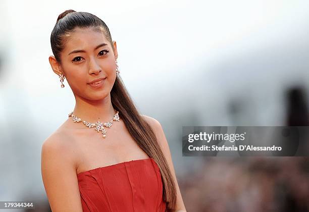 Miori Takimoto attends "Kaze Tachinu" Premiere at the 70th Venice International Film Festival on September 1, 2013 in Venice, Italy.