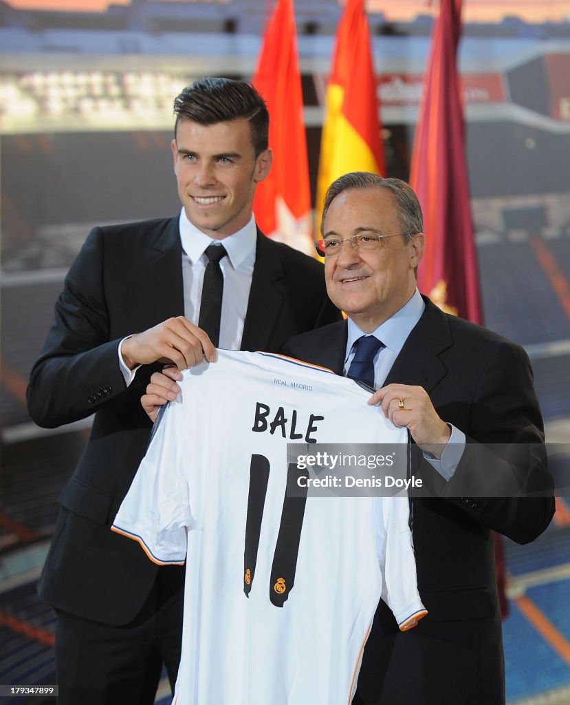 Gareth Bale Officially Unveiled At Real Madrid