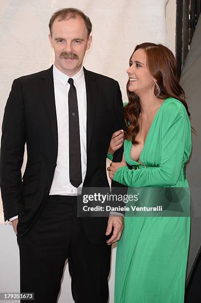 Actors Brían F. O'Byrne and Catalina Sandino Moreno attend "Medeas" Photocall during the 70th Venice International Film Festival at Palazzo del...